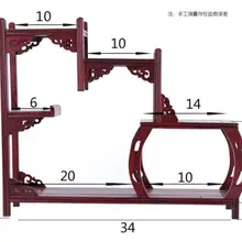Красная кислота полукруглая BBG стиль Bojia полка, полка под старину, мульти сокровище стойки, стойки, ремесленные, гостиная стойки
