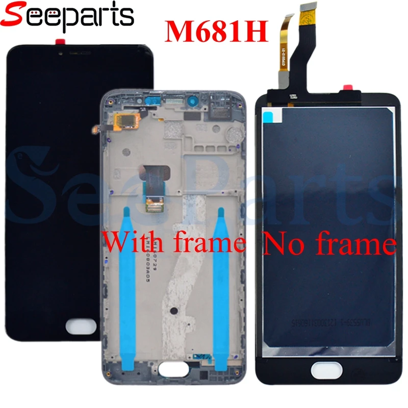 MEIZU M3 Note L681H LCD Display Touch Screen Digitizer Assembly Pantalla Replacement For 5.5 Meizu M681h LCD M3 NOTE Display