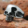 1pc Size 7 to 15 Polishing Skull 316L Stainless Steel Ghost Skull Ring ► Photo 2/4