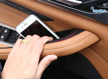 

Lapetus Black Front Door Storage Armrest Container Box Decoration Frame Cover Kit For BMW 5 Series Sedan G30 530I 2017 - 2020