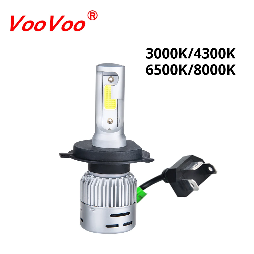 

VooVoo H4 LED Motorcycle Headlight Bulb HS1 LED Moto Scooter Light Hi/Lo 4300K 6500K Motor Bike Headlamp 3000K 8000K DC 12V
