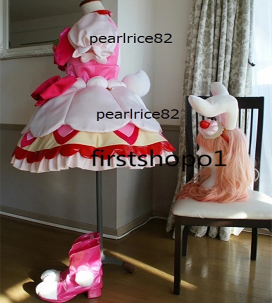 KiraKira Pretty Cure A La Mode/розовое платье для костюмированной вечеринки в комплекте с обувью