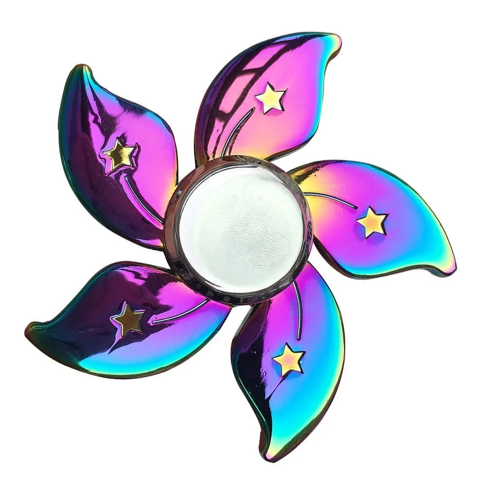 

Spinners Finger Gyro Gift Relieves Stress Hand Floral Star Anxiety&Autism Adult Children EDC ADD&ADHD Rainbow