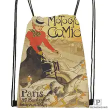 Custom Henri_de_Toulouse-походная сумка на шнурке, милый рюкзак для детей(черная спинка) 31x40 см#2018611-1(11