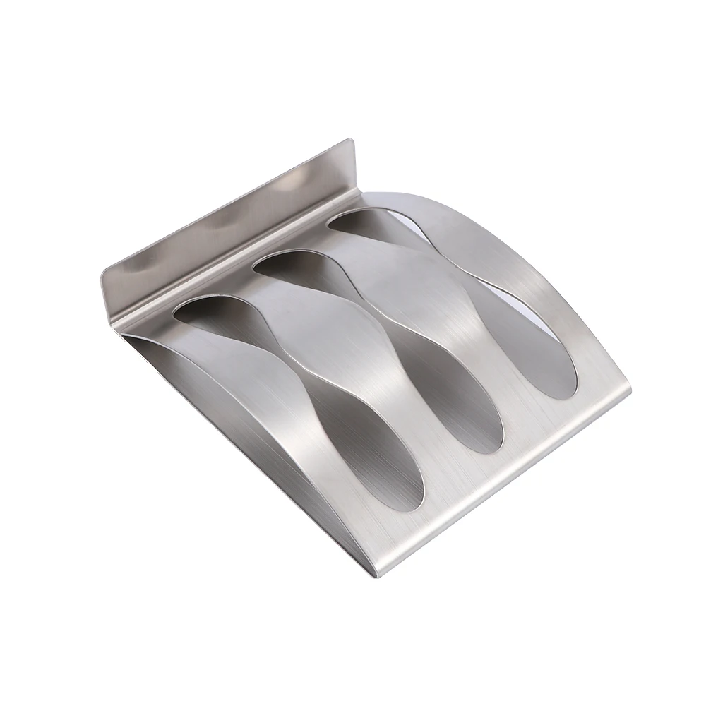 

1Pcs Toothbrush Holder Stainless Steel Rustproof Polished Organizer Sticky Wall Mounted Bathroom Organizer Accessories Tools