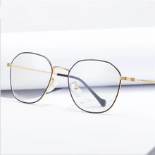Для женщин с защитой от синего света компьютер Стекло es, оправа для очков, игра Стекло металлический каркас с антибликовым покрытием очки Myopia оправа Для мужчин B1901