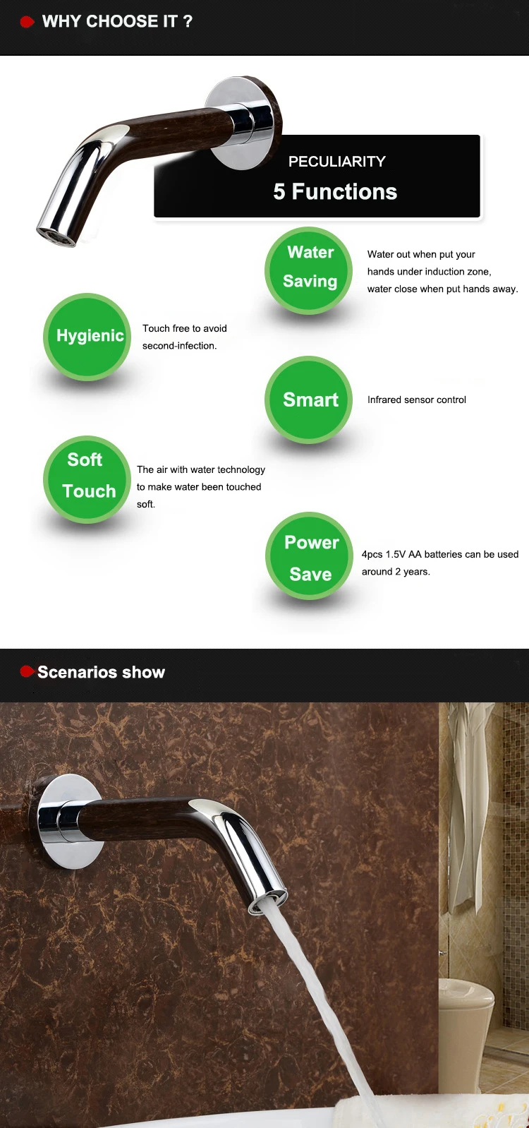 Wall mount sensor faucet (8)