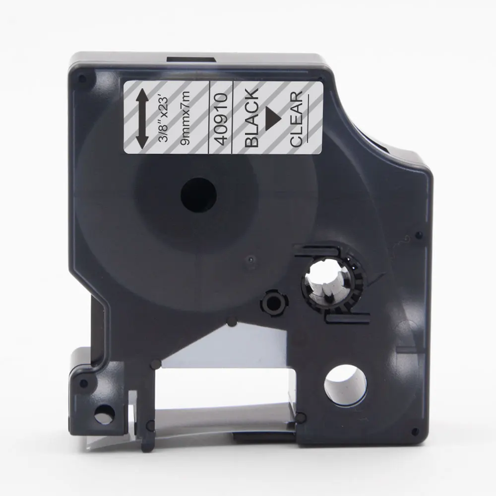Absoonic 9 мм прозрачные этикеты Dymo D1 40910 S0720670 этикеточные ленты совместимы с 160 210D 280