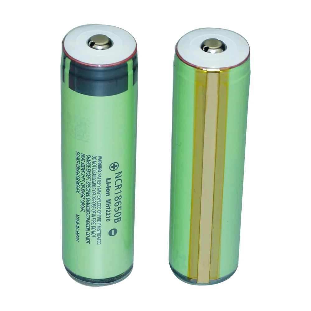 4 шт. 3400 мАч 18650 защищенная перезаряжаемая батарея для фонарей, налобный фонарь, литий-ионная кнопка, верхняя батарея(Panasonic NCR18650B cell