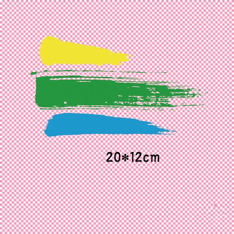 

20x12cm New Fashion Iron On Stickers Washable Appliques A-level Patches Heat Transfer For DIY Accessory Clothing