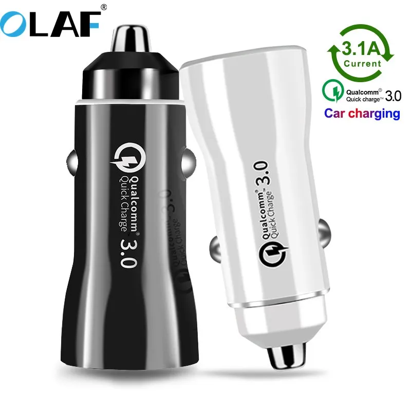 

Quick Charge 3.0 2.0 Car Charger Mobile Phone Charger Dual USB Fast Car USB Charger for iPhone Samsung OneplusTablet Car-Charger