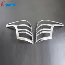 chrome tail lights cover for Mitsubishi L200 triton 2016 rear lamp cover for mitsubishi l200 2016 accessories car styling SUNZ