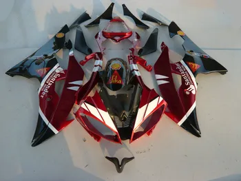 

Injection mold Fairing kit for YAMAHA YZFR6 08 09 10 12 14 YZF R6 YZF600 2008 2010 2014 ABS Red black Fairings set+Gifts YD06