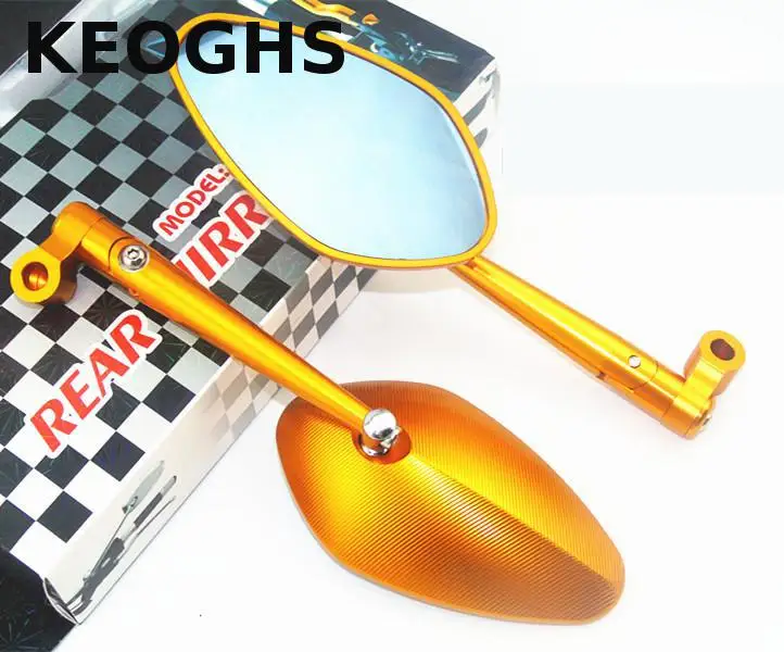 

KEOGHS Motorcycle Rear Mirror Cnc Aluminum 8mm 10mm 5 Colors For Yamaha Honda Kawasaki Ducati Suzuki Scooter Motorbike Ktm