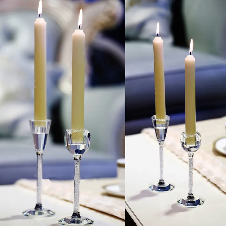 Tall Tulip Shape Celebration Candle Holder Mousse Dining Table Tall Tulip Shape Celebration Candle Holder Mousse Dining Table Wedding Crystal Stand Sticks Home Decoration Love Gifts In Holders From