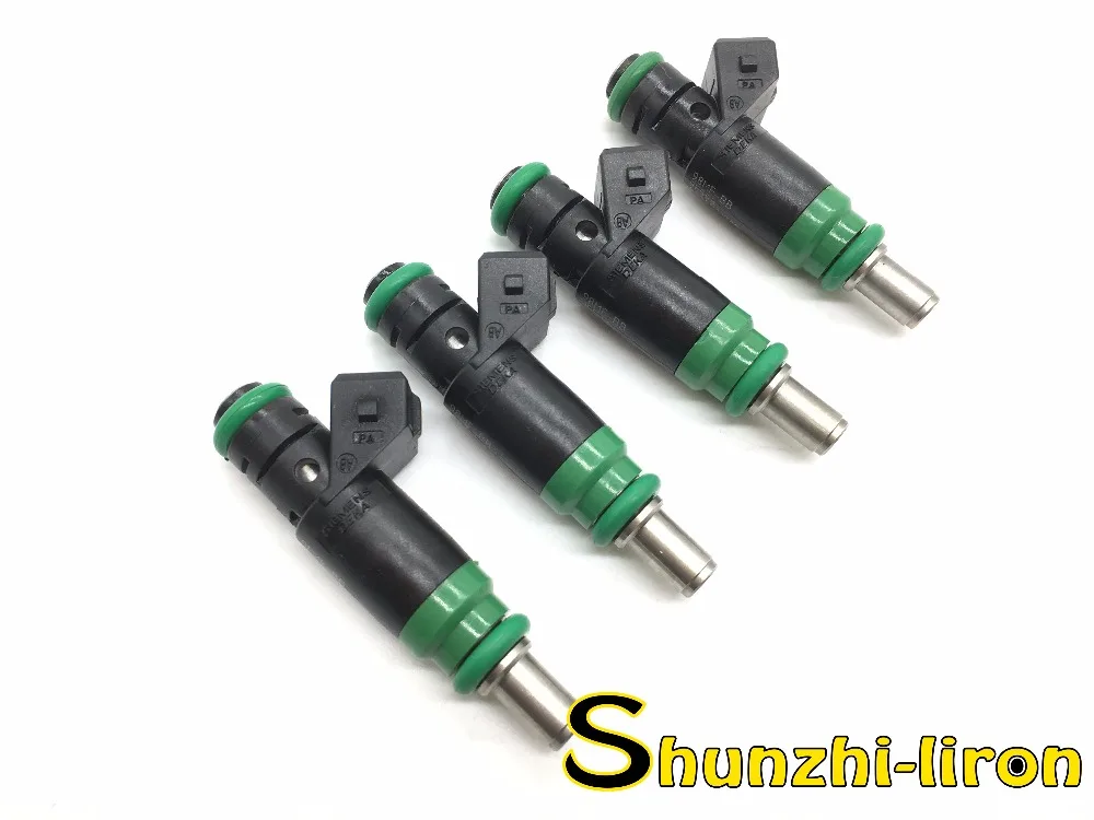 

4pcs Fuel Injector Nozzle For FORD FOCUS FIESTA PETROL ENGINE SIEMENS 98MF-BB 98MF BB 9F593