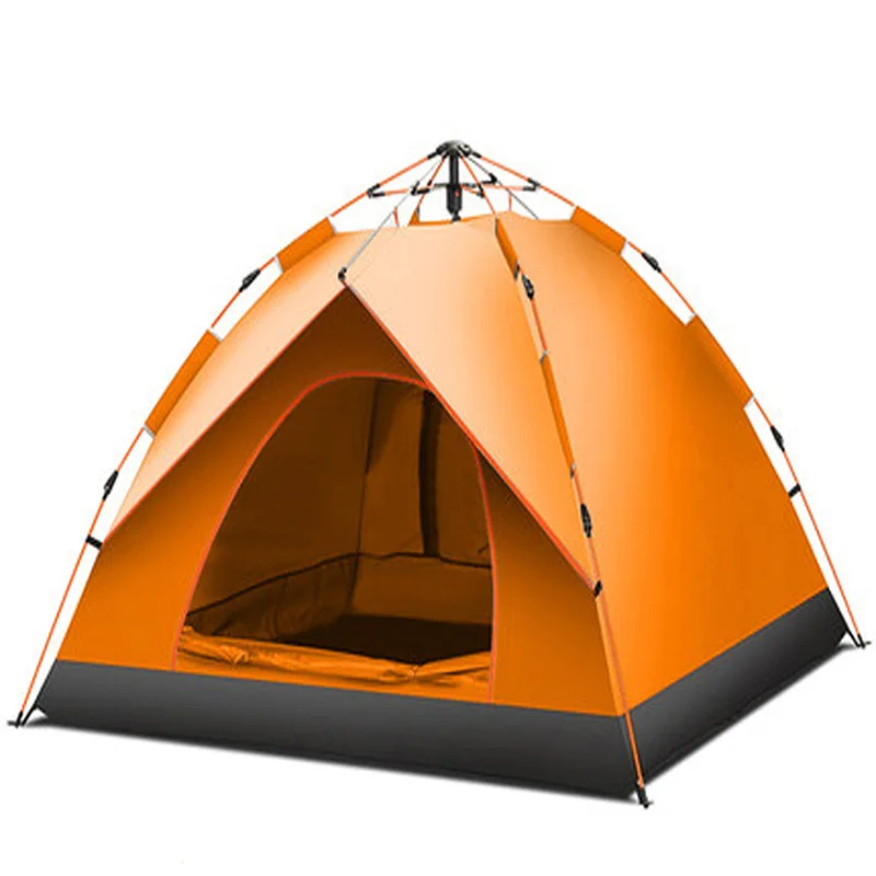 Двухслойные палатки для кемпинга для 3-4 человек, используемые для весны/осени/зимы для рыбалки/выживания/езды на велосипеде/путешествия