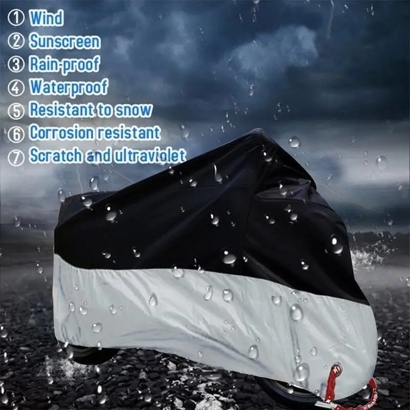 

5 Colors Motorcycle Cover Protective Universal Outdoor Protective Bicycle Dustproof Rain Cover for Waterproof Copper Scooter