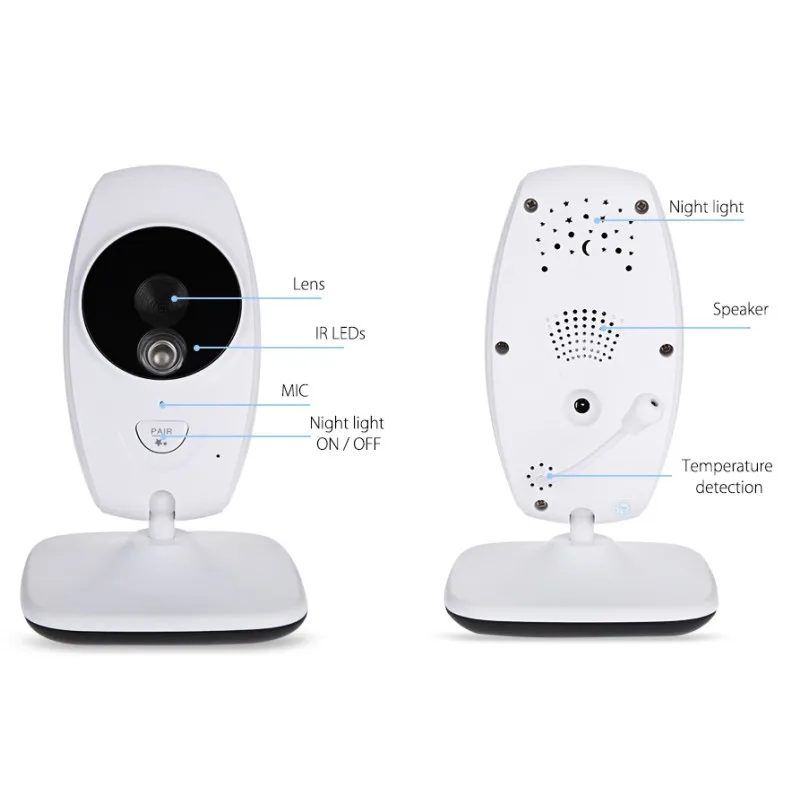 Baby monitor della macchina fotografica di Dual View display LCD 720P HD Da 7.0 Pollici senza fili