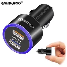 Быстрая зарядка 3,0 2-Порты и разъёмы Smart USB адаптер для быстрого автомобильного Зарядное устройство для iPad Air 2 Pro 10,5 9,7 /iPad Mini 4 3 2 1 QC 3,0 адаптер для зарядного устройства