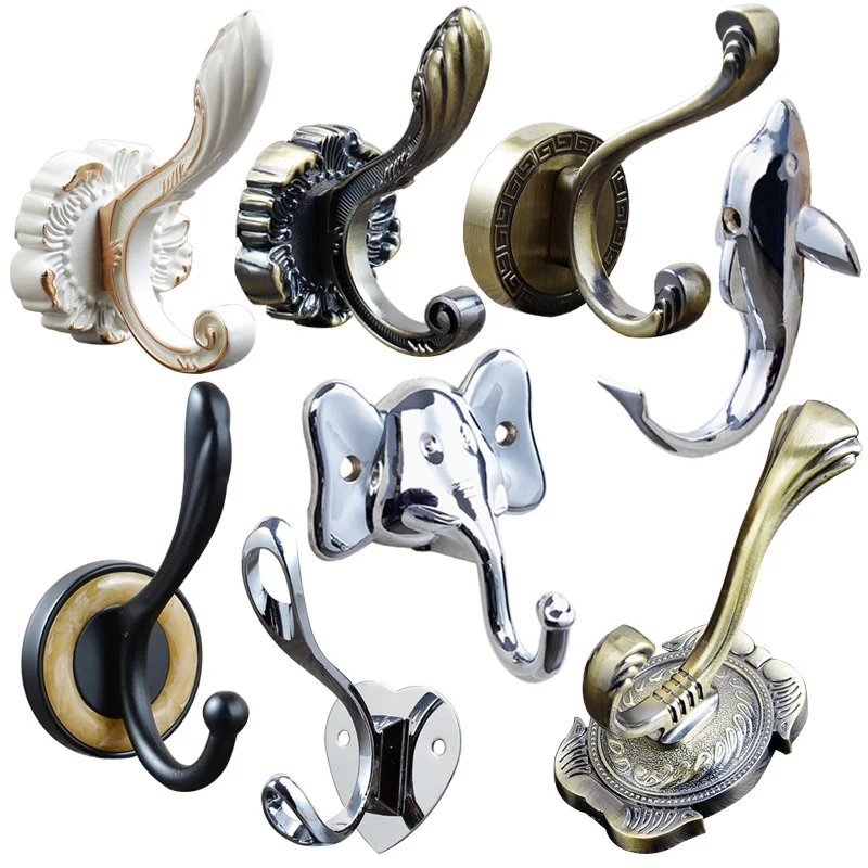 

Animal shape Retro metal clothes wall hanger towel key Curtain robe hooks storage racks for home decoration