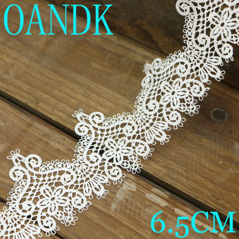 

2 yards of white lace decorative home DIY wedding clothing sewing craft decorative handmade lace