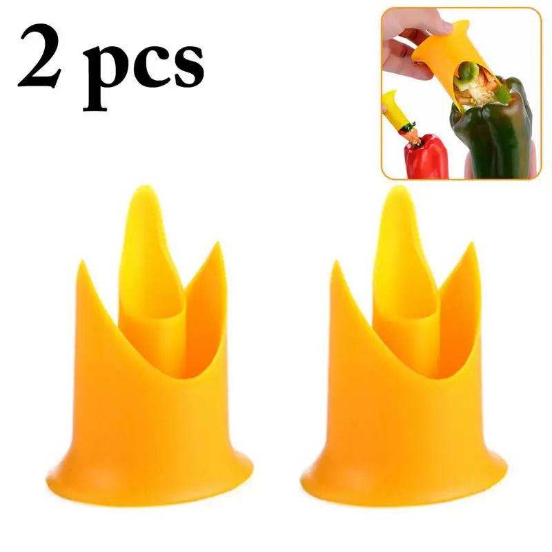 

2PCS Chili Tool New Home Use Utility Chili Peppers Seed Remover Tomatoes Core Separator Device Kitchen Tools