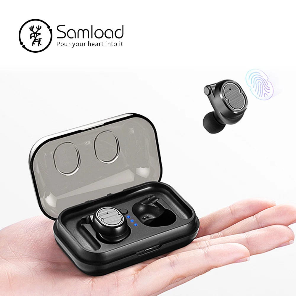 Samload Sport Bluetooth Earphones 5.0 Headset Fitness Waterproof Wireless Headphones For Apple iPhone 6 7 8 Xiaomi Huawei Sony 