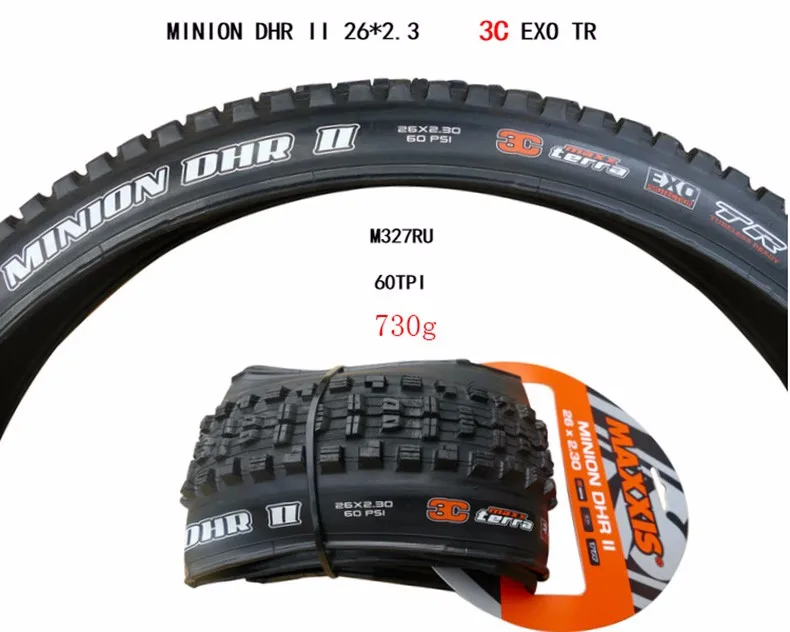 MAXXIS бескамерная готовая 3C TLR 26*2,3 велосипедная шина 26er 27,5*2,3 DH шина для горного велосипеда 26 складных шин вниз холм MINION DHF DHR