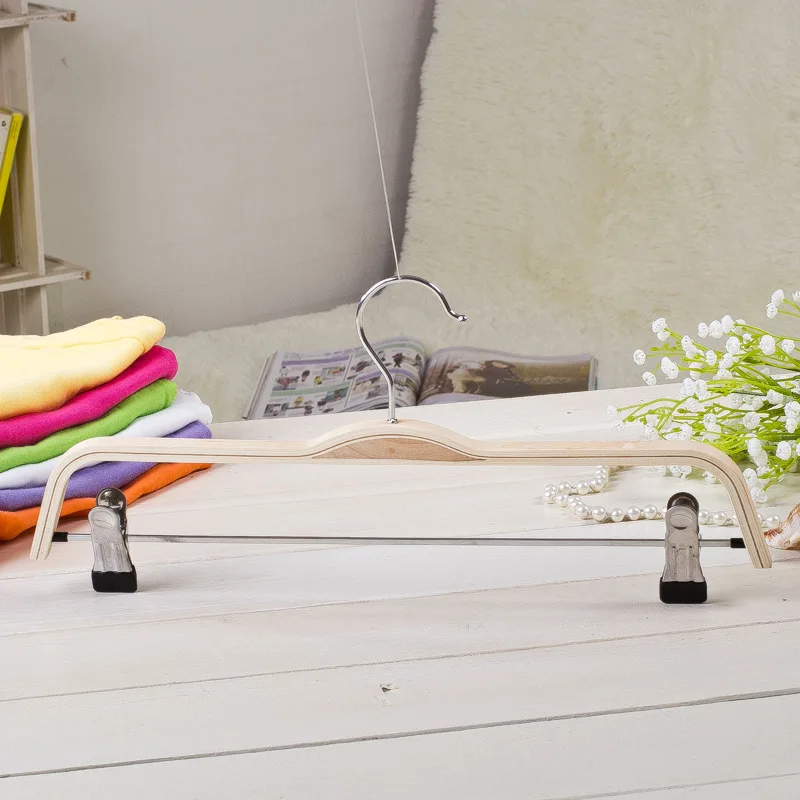 Деревянная вешалка для брюк 38 см с металлическими Колышками|hangers for|hanger sizeshanger for