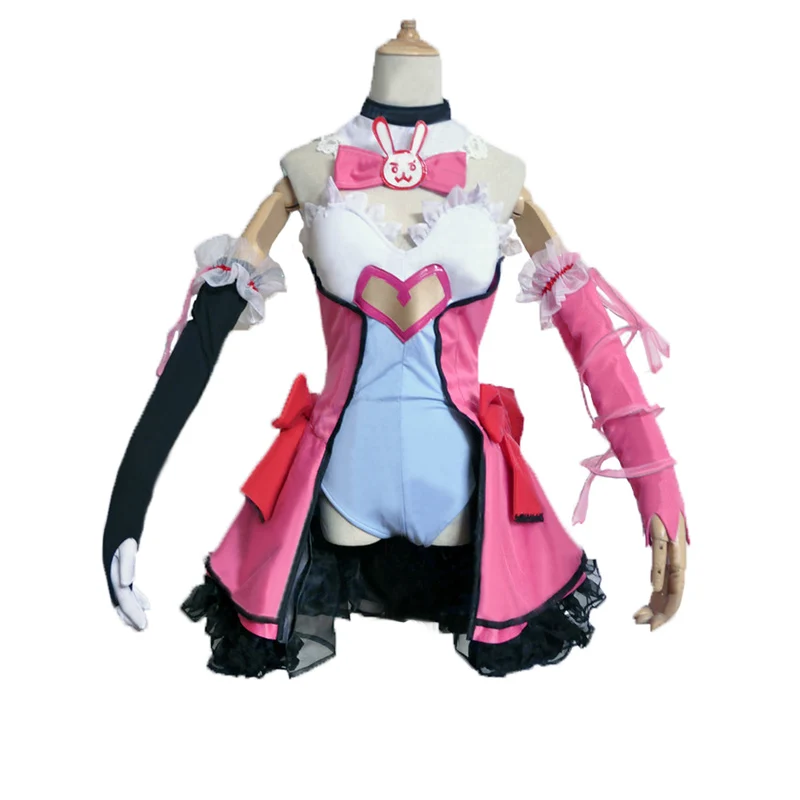 

DVA Косплей D.VA игра OW Kawaii девочка розовый костюм волшебная девушка D.va Косплей Dva костюм Женщины 11