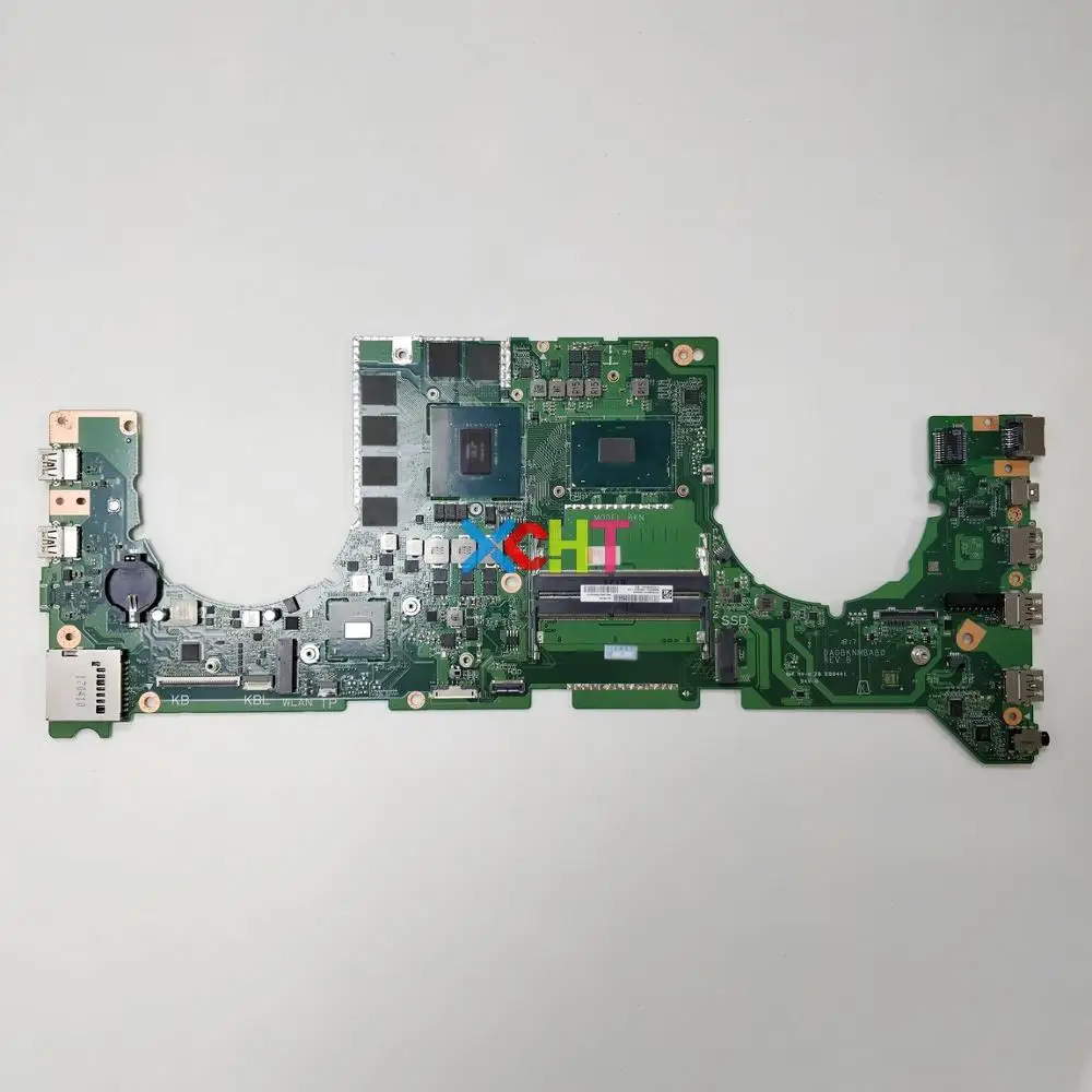  GL703VM DA0BKNMBAB0 w i7-7700HQ CPU w N17E-G1-A1 GPU for Asus GL703VM Laptop Motherboard System Boa