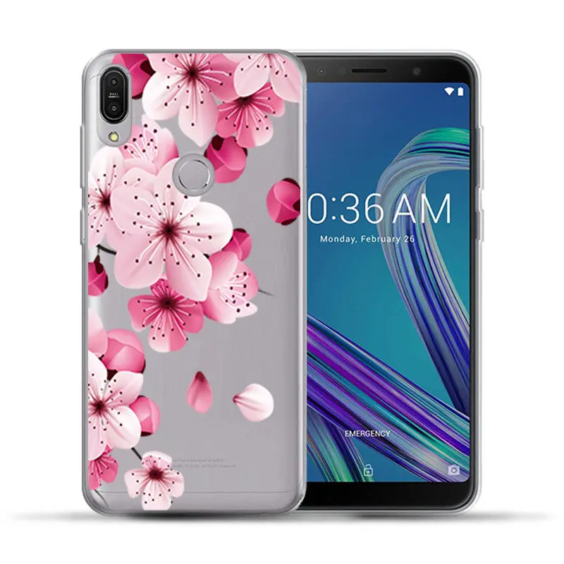 Arvin Clear Silicone Pattern Cover for ASUS Zenfone max Pro m1 ZB601KL Soft TPU Phone Cases for ASUS ZC520KL ZC554KL ZC520TL Bag (9)