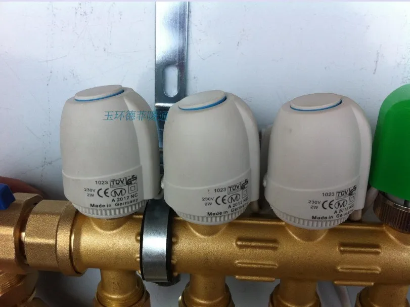 

AC 230V NO NC Under Flooring Heating System Water Heating Normally Closed Open Heating Actuator