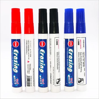 

Children Stationery Erasable Whiteboard Pen Non-toxic Marker Pen Black Red Blue Tricolor Optional Office Supplies 10pcs