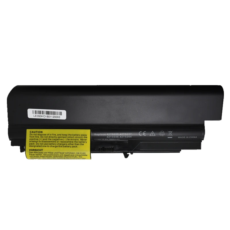 HSW 7800MAH Аккумулятор для ноутбука IBM Thinkpad R61 R61i T61 T61p (14 1 &quotширокоформатный) Lenovo R400 T400