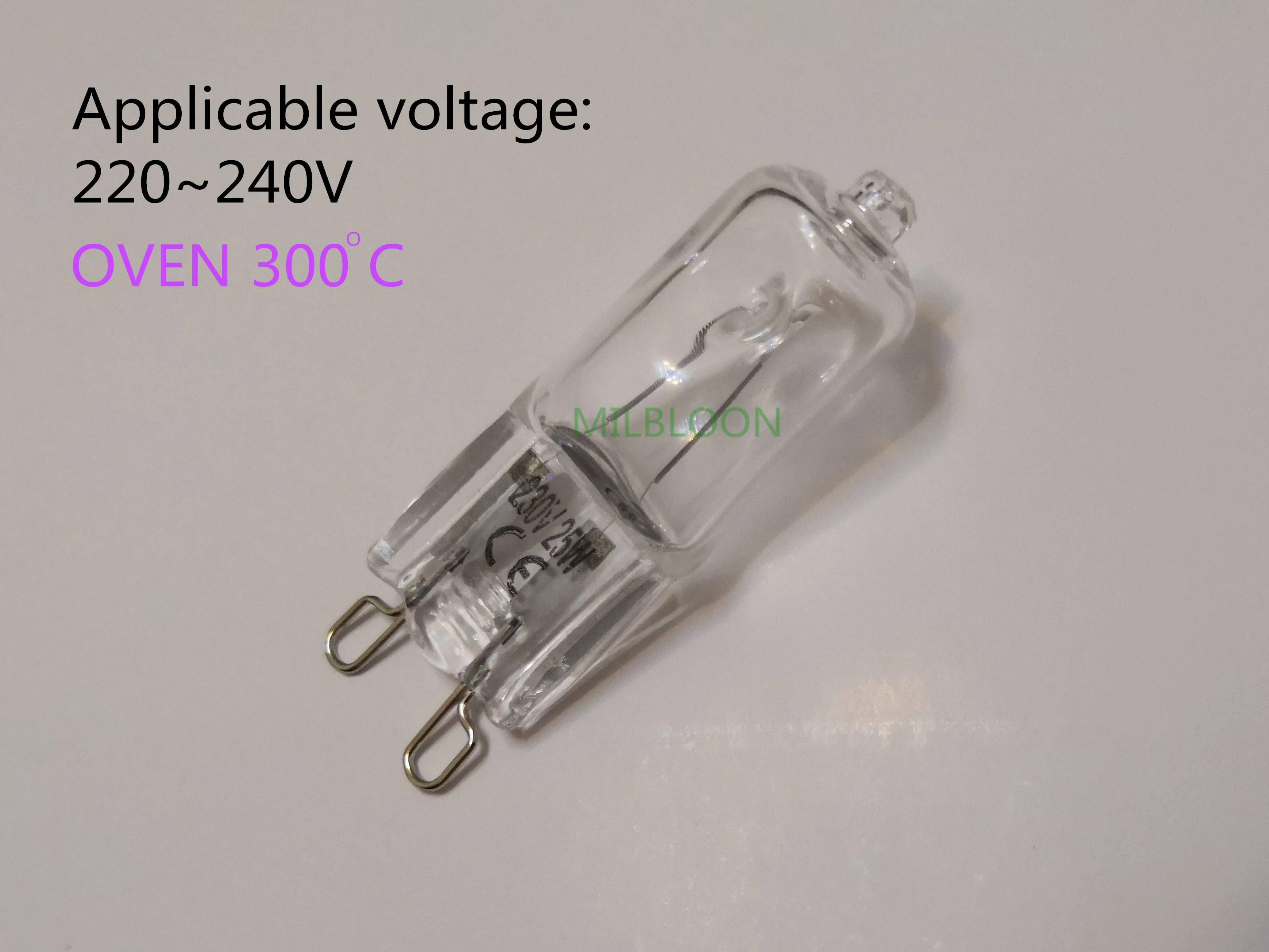 Halogen G9 Oven Bulbs 40W 230V for Oven and Microwave Oven Applications 300