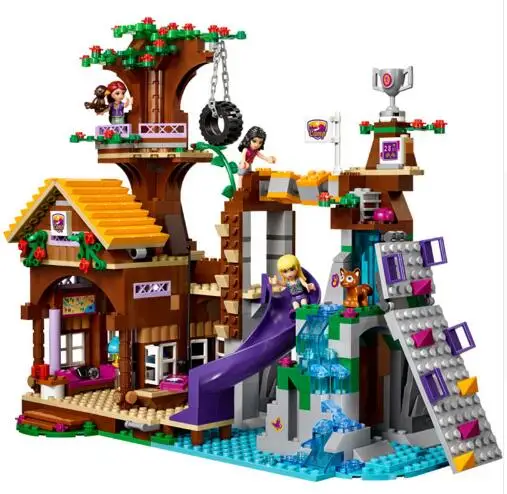 

Lepin 01047 784Pcs Girls Series Adventure Camp Tree House 41122 Toys Model Building Blocks Bricks DIY Children Educational Gifts