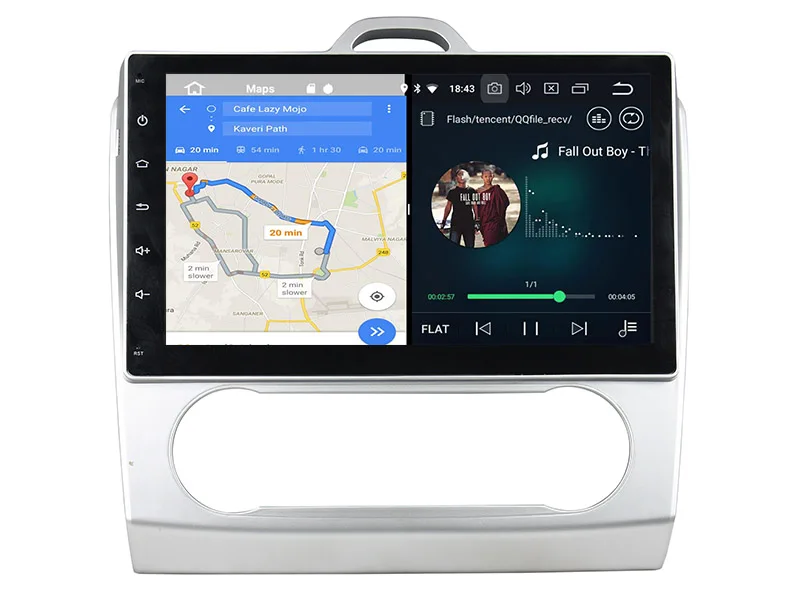 Perfect Belsee 10.1 inch screen radio 2 din Android 8.0 head unit dvd gps navigation stereo audio HD for Ford Focus AT 2 3 mk2 2006-2011 5