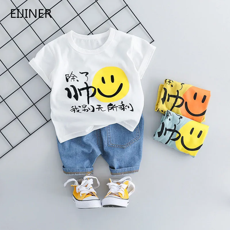 

Children's Clothes Sets Summer Infant Kids Boys Clothes Children Clothing Sets Cotton Baby Girls Clothes T-Shirt+Shorts Pant