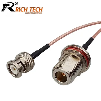 

10pcs/lot N Female to BNC Male RG316 Pigtail Cable BNC Plug to N Jack RF Coaxial Cable Extension Cord 15cm/50cm/100cm