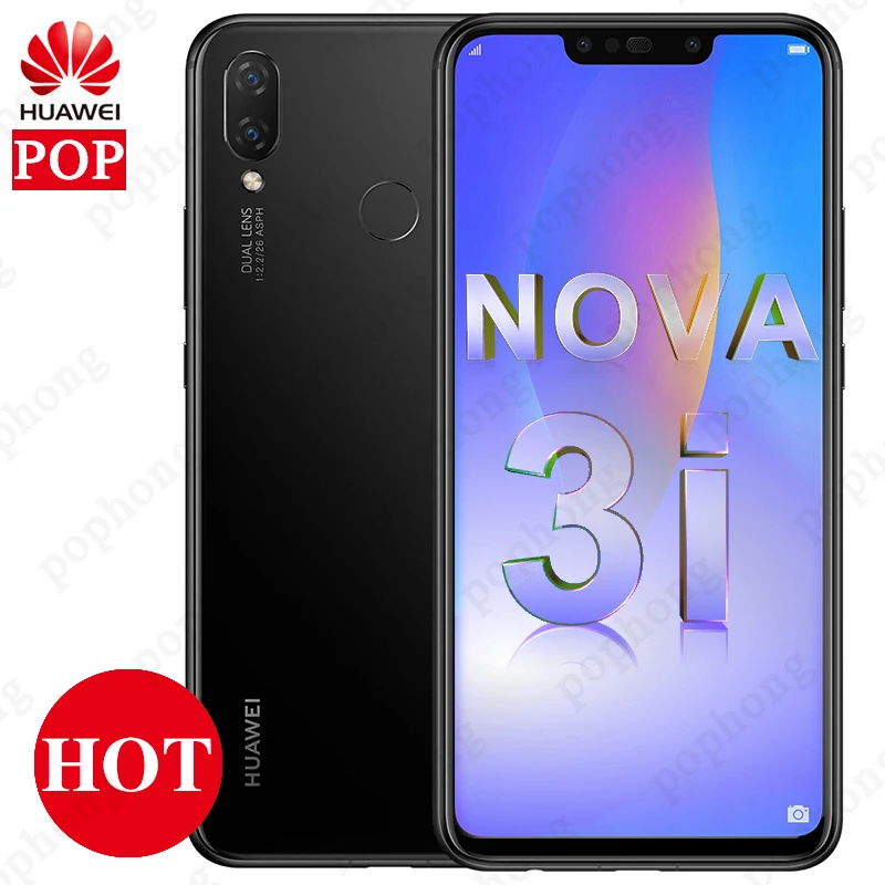 Huawei Nova 3i мобильный телефон с 6 3 дюймовым дисплеем восьмиядерным процессором Kirin 710