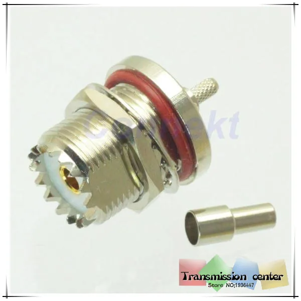 High Quality 1X UHF female SO239 nut bulkhead for RG174 RG316 RG179 LMR100 RF Adapter connector Straight Converter Wholesale |