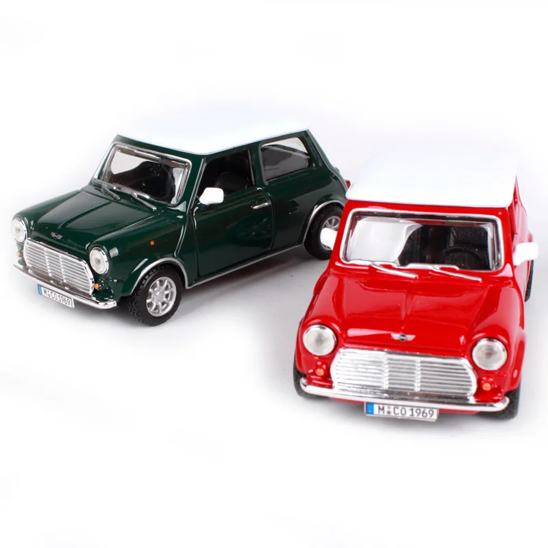 1:32 1969 мини классический автомобиль игровой модель спортивный автомобиль для детей подарок игрушки Зеленый Красный Новая коробка