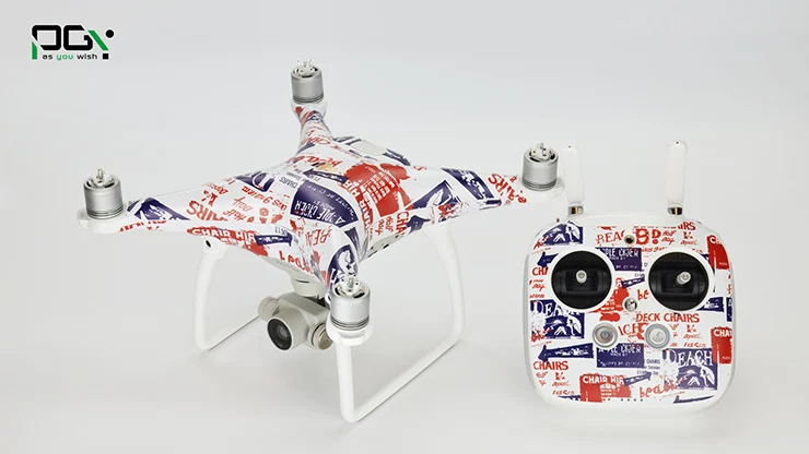PGY DJI Phantom 4 Accessories Skin Stickers Decals 3M PVC Phantom 4 Waterproof Quadcopter Drone Parts Multiple Style