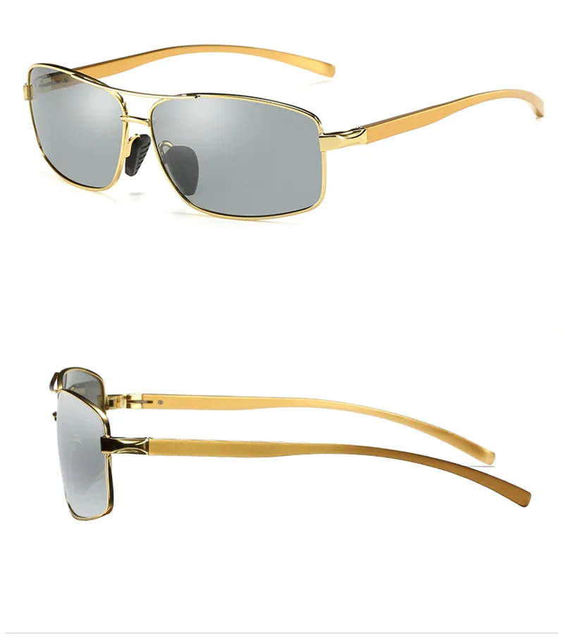 Алюминиевые брендовые фотохромные солнцезащитные очки для мужчин s переходная линза для вождения поляризованные солнцезащитные очки для мужчин модные очки UV400