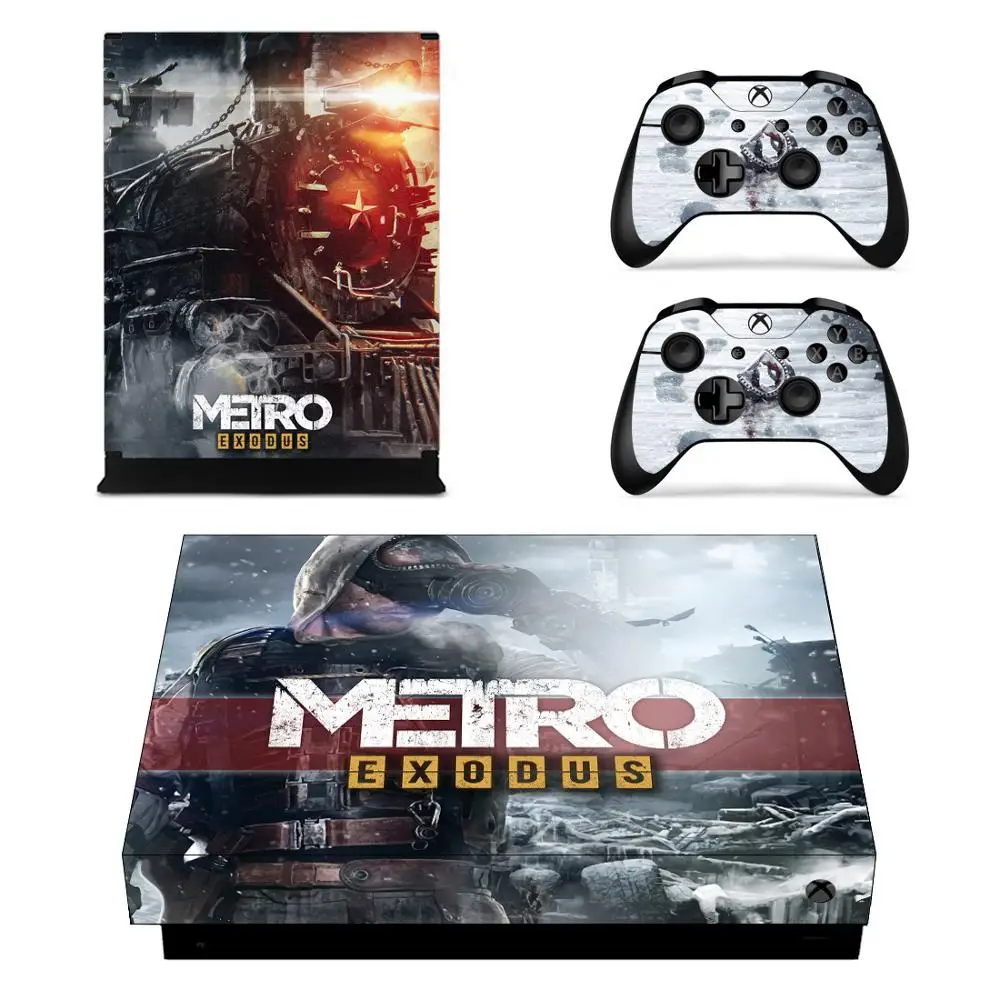 Metro Exodus виниловые наклейки для кожи, наклейки для xbox one x, наклейки s Pegatinas Adesivo для xbox one x консоли и двух контроллеров