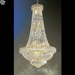 Люстры современный кристалл лампы золото ручной работы из металла освещение лампы небольшой империи люстра d70cm x h135cm