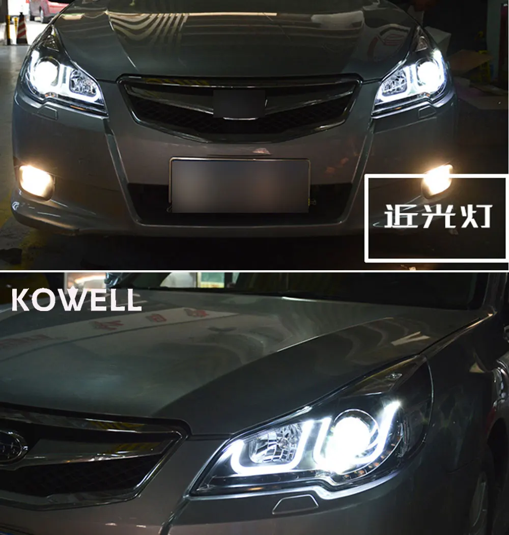 Kowell Автомобиль Стайлинг для Subaru Outback 2010- для Outback голову светодиодные лампы ДРЛ объектив двойной луч D2H HID xenon bi xenon объектива