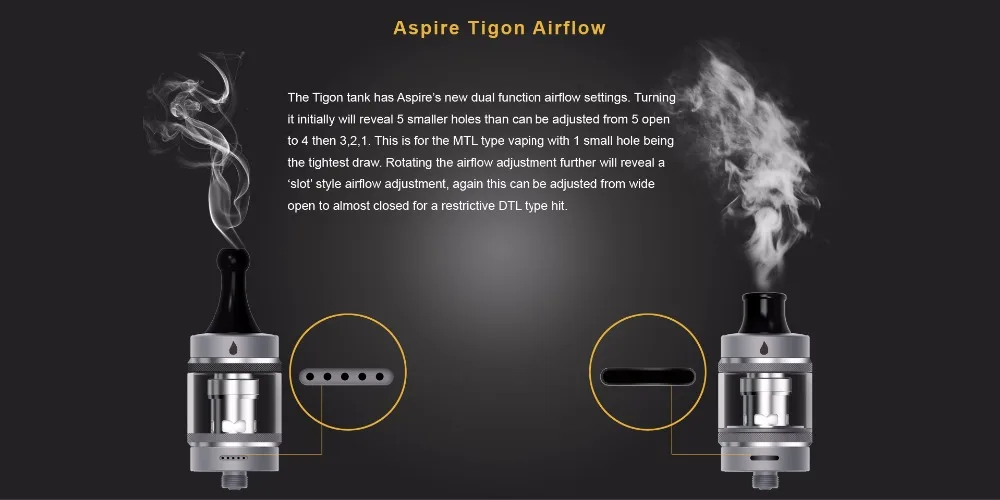 Aspire Tigon Tank 3.5ml2ml Atomizer With Ni80 Coil Ftis Aspire Tigon Battery Kit Electronic Cigarette Vape Tank 01 (9)